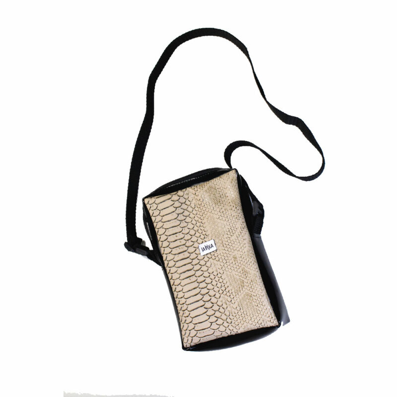 Bolso rectangular BRICK - Serpiente marron - Imagen 3